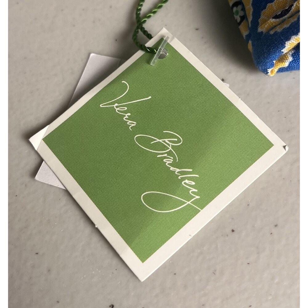 Vera Bradley Out To Lunch Riviera Blue Hook Loop Closure Plastic Lined Lunchbox - Picture 3 of 10